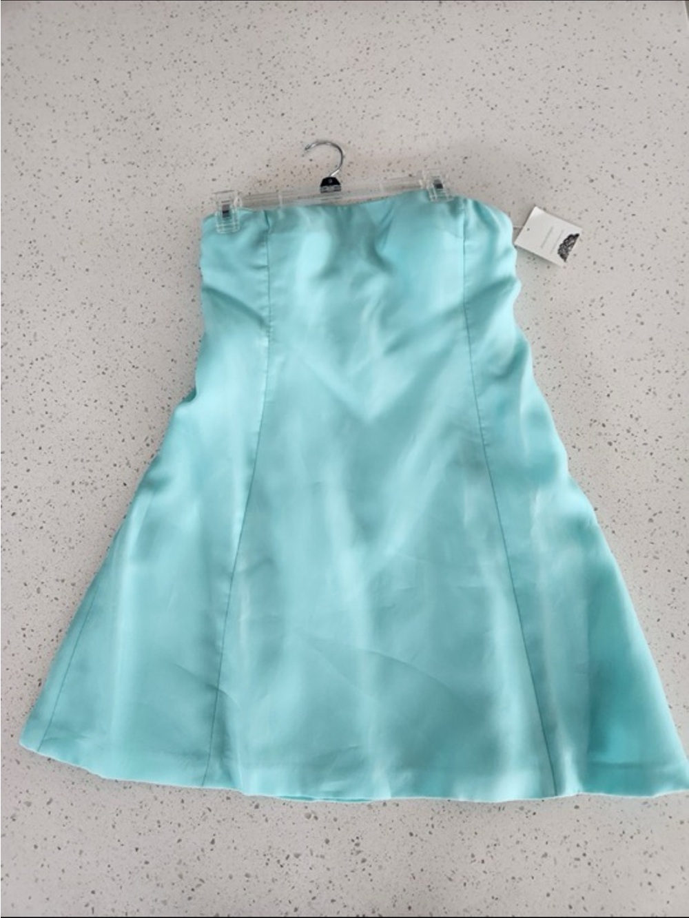 Donna Morgan Spearmint Silk Strapless Dress – Size 8 - NWT